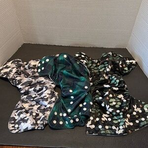 Lot of 3 Wegreeco Reusable Diapers